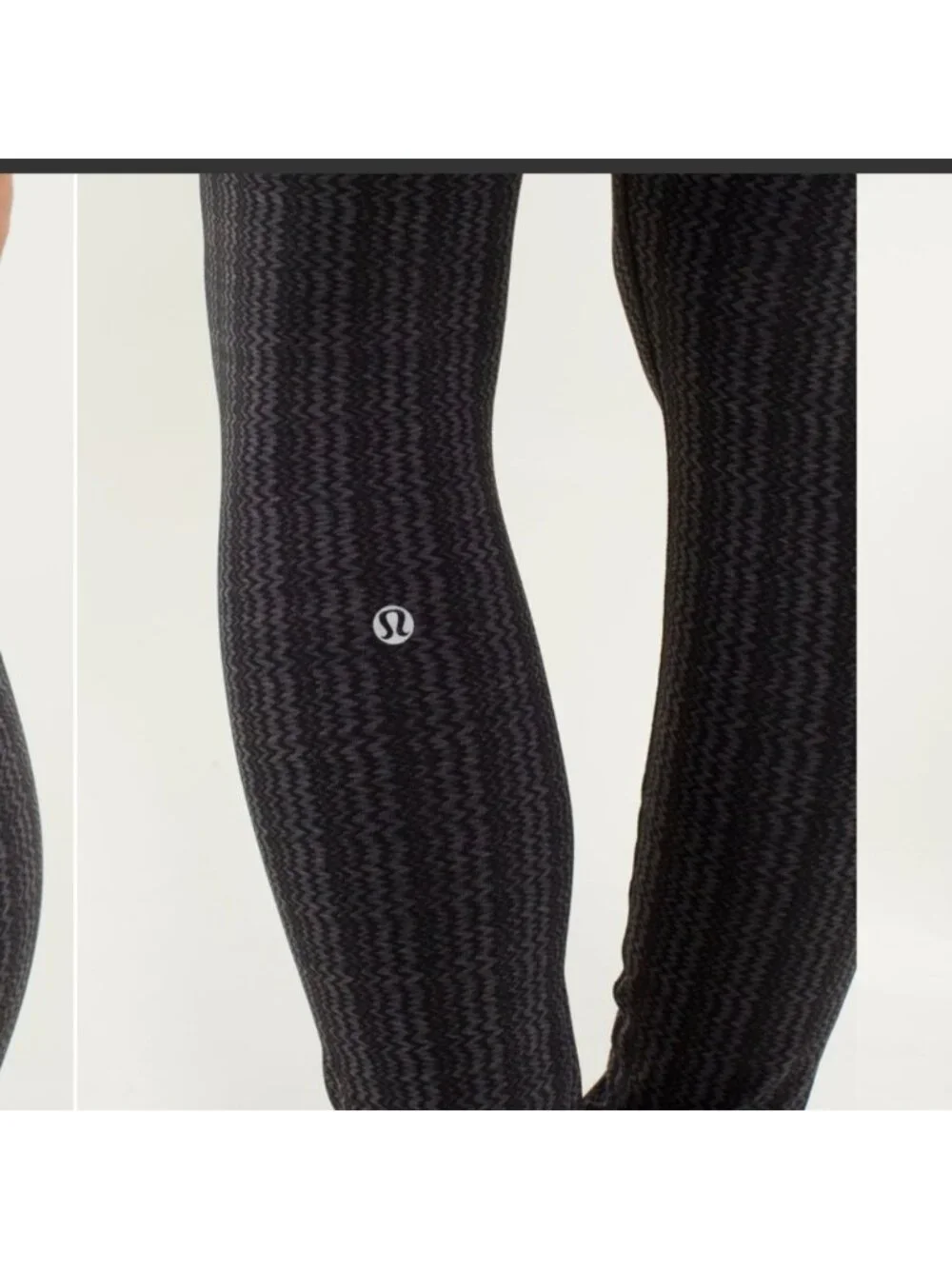 Lululemon Wunder Under Pant *High/Low Ziggy Wee September Black / Black